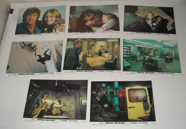 1976 Special Delivery Complete Set 8 Numbered Lobby Cards Cybill Shepherd