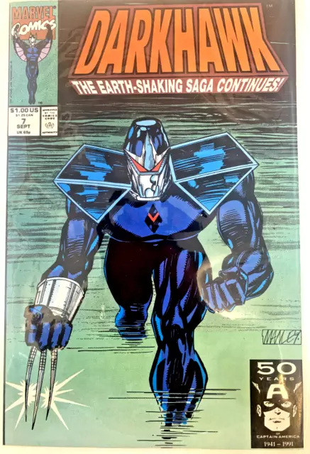 "DARKHAWK" Issue # 7 (Sept, 1991, Marvel Comics)
