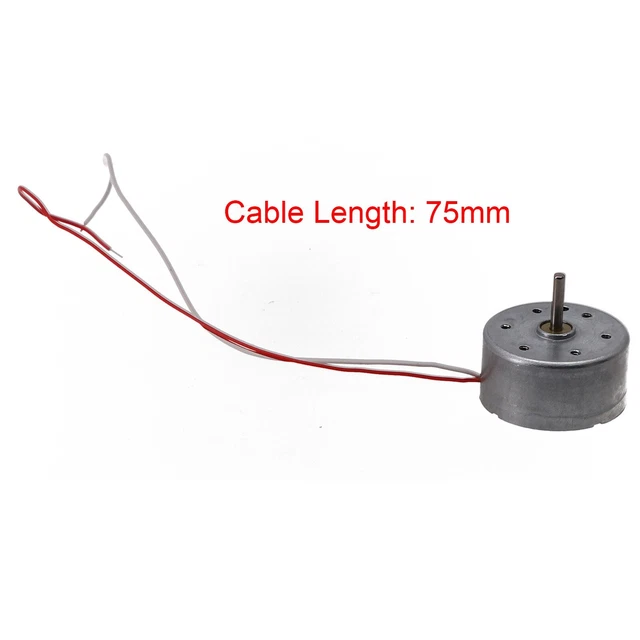 JYUDAUFU 5 pezzi RC300-FT-14270 Micro motore DC 3 V 5800 RPM Mini motore elettrico con filo a 2 pin con staffa, per auto giocattolo RC barca/mini ventilatore/modello di aeromobile/per Arduino JYUDAUFU 5 pezzi RC300-FT-14270 Micro motore DC 3 V 5800 RPM Mini motore elettrico con filo a 2 pin con staffa, per auto giocattolo RC barca/mini ventilatore/modello di aeromobile/per Arduino