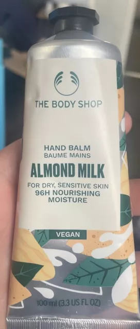 The Body Shop Almond Milk Hand Balm Cream 100ML New Vegan