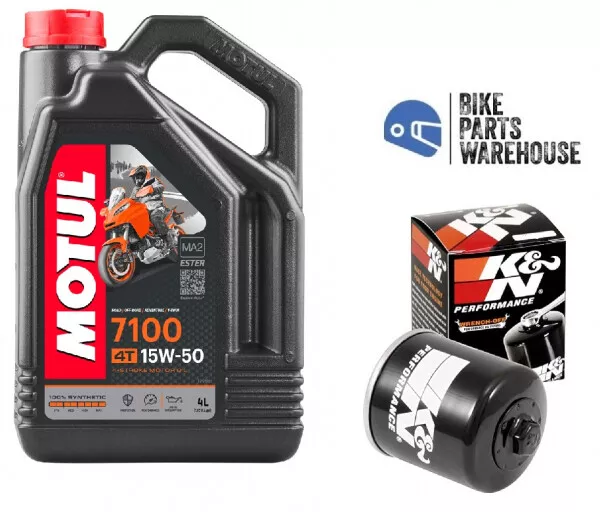 Ducati 1200 Xdiavel 2016-2018 K&N Oil Filter 15W50 Motul 7100 Oil Service Kit