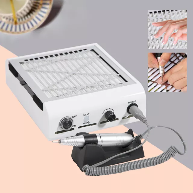 80W aspiradora de uñas aspiradora de uñas aspiradora colector de polvo de uñas máquina de manicura