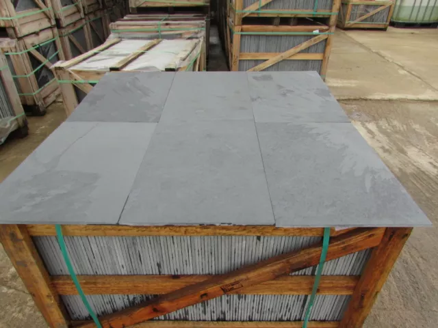 Brazilian Graphite Black Slate Tiles Flooring 30m2 600x400 10mm Thick FREE DEL