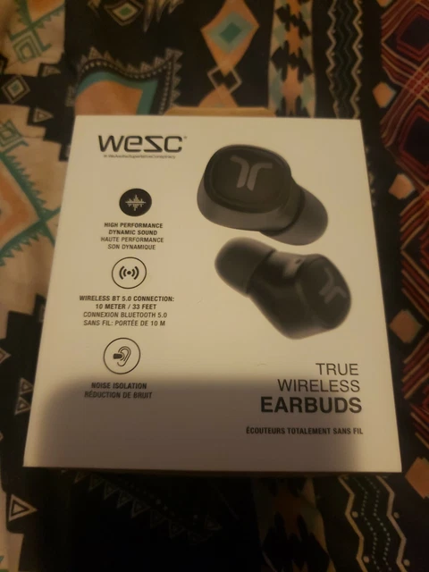 WESC True Wireless Earbuds Black New