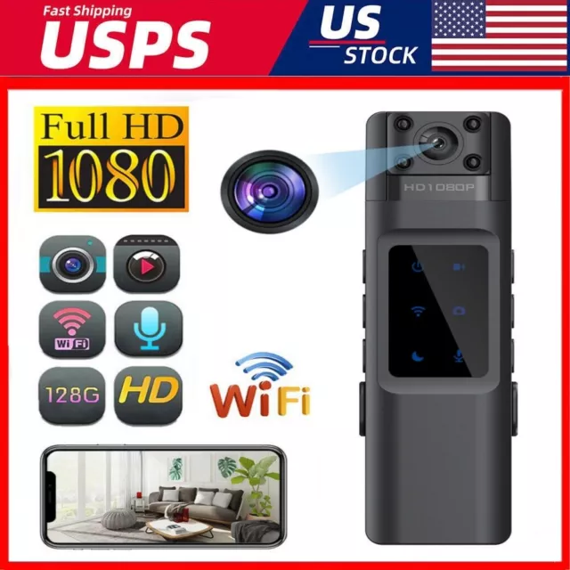 1080P Police Body Camera Video Audio Recorder HD Night Vision Mini Camcorder USA