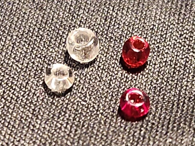 Stunning Ancient Roman Tiny Quartet Of Glass Beads Please See Description L24j