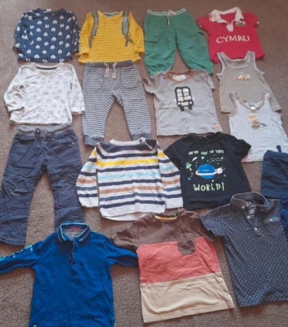 Baby Boy Clothes Bundle 12-24months (18 items) at H&M, Next, George,Tu etc.