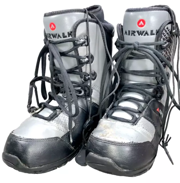 Airwalk Men's Size 6 Snowboard Boots Gray Black