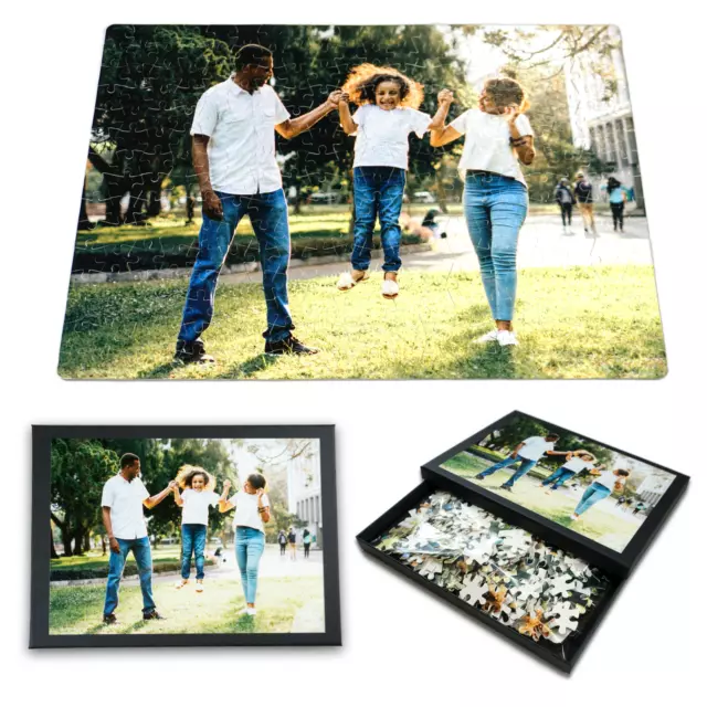 Personalised Jigsaw Puzzle. Any Photo Picture. Custom Image. Gift Box. 300 piece