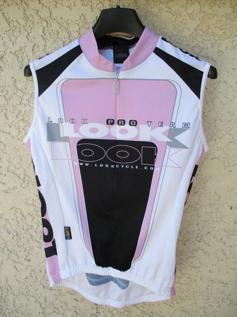 Maillot cycliste LOOK PRO TEAM rouge shirt zip intégral maglia camiseta