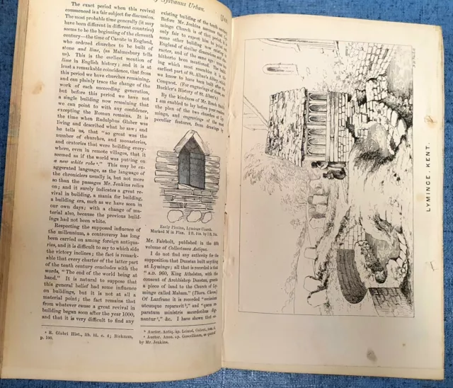 1863 La revista Gentelman y la reseña histórica Libro antiguo ilustrado 2