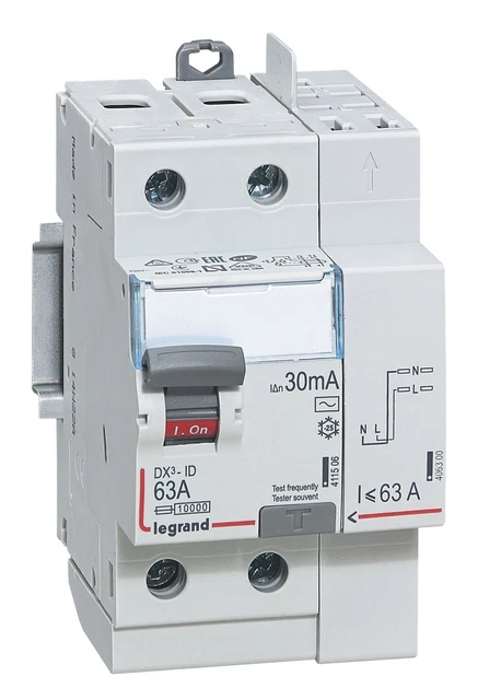 411633 Interrupteur Différentiel DX³-ID Arrivée Haut Vis Et Départ Haut Automati