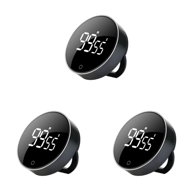 LED Digital Cocina USB Cocina Magnética Cuenta atrás Recordatorio Soporte