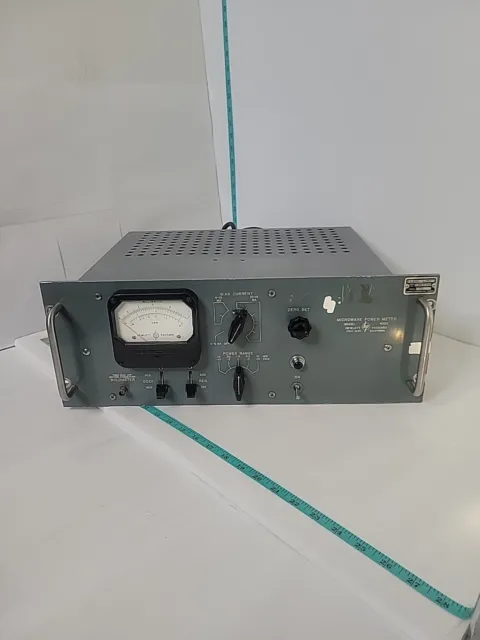 HP 430C Microwave Power Meter Vtg Radio Bolometer HP430CR Micro-Fiche Thermistor