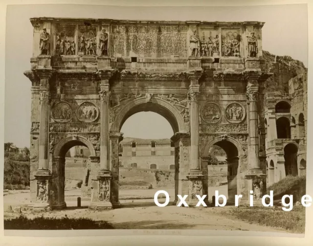 Arch of Constantine Rome Italy 1880 Roman Architecture Julius Cesar Gladiator