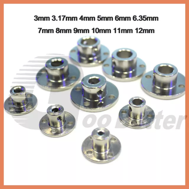 Flange Rigid Shaft Coupling Coupler Collar Clamp Bracket Motor Joint Connector