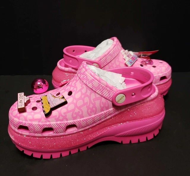 CROCS CLASSIC MEGA Crush Clog Barbie The Movie Electric Pink Size 9