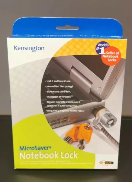 NEU UNBENUTZT Kensington Notebook Lock Microsaver Laptop-Schloss