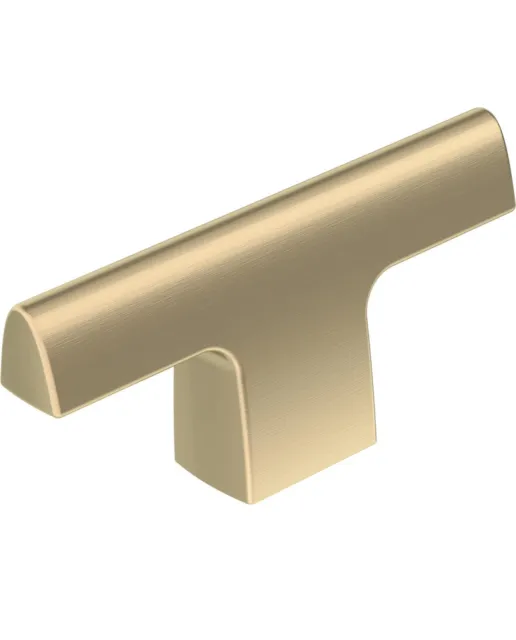 Amerock Cabinet Knob Golden Champagne 2-1/2 inch Length Drawer Pull 3 Pieces