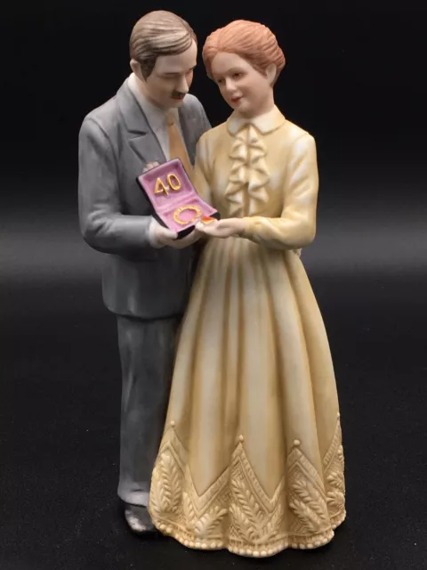 Treasured Memories Forty Years Together Anniversary Figurine E-3248 Enesco 1983