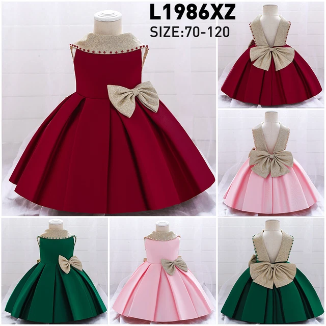 Kids Girls Flower Princess Tutu Dress Bridesmaid Wedding Prom Gown Party Dress