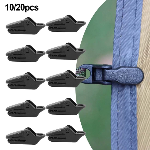 ProPlus Clip Per Telone - Set Da 4 Pezzi In Plastica Nera, Fissaggi Pratici E Resistenti - 4