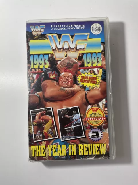 Wwe Wwf The Year In Review 1993 Vhs Wrestling Video Tape Vintage