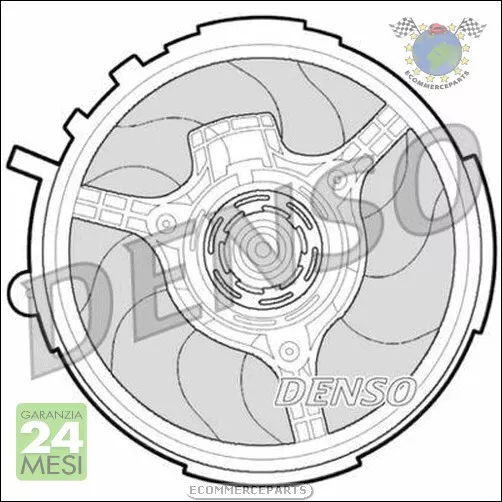 Ventola radiatore Denso per FIAT STILO P #6y