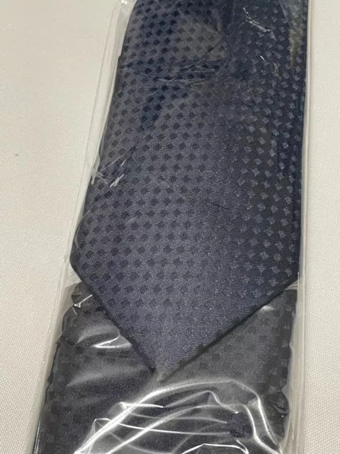 HISDERN Mens Navy Tie and Pocket Square Elegant Business Woven Classic