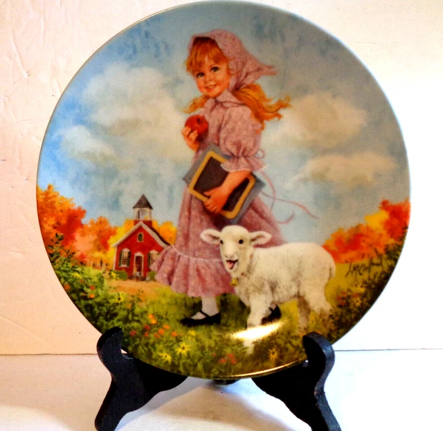 Mary Had A Little Lamb plate by John Mcclelland Mother Goose Series 1985 Ltd Ed