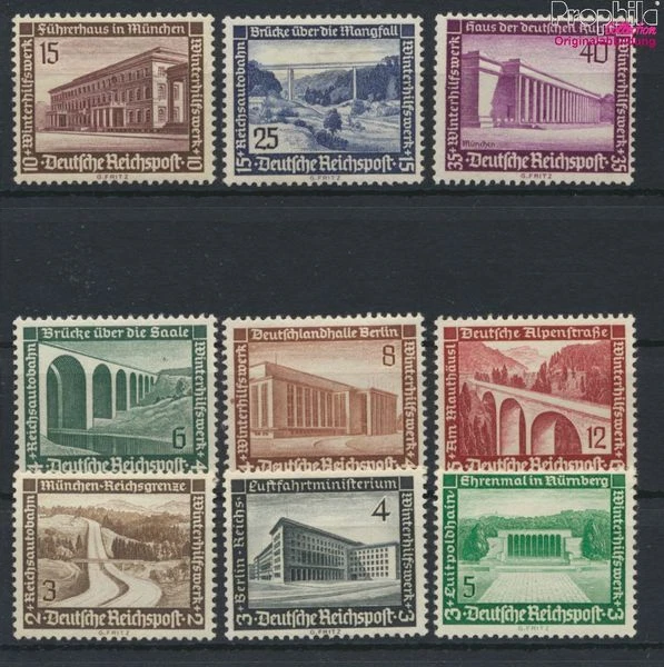 ALLEMAND EMPIRE 869-872 (complète Edition) Oblitéré 1944 Mère Et E