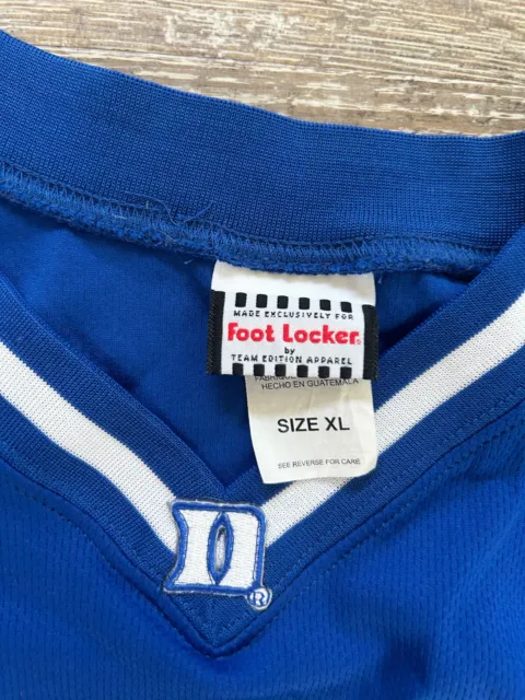VTG 2000S DUKE Blue Devils Basketball Jersey Embroidered Foot locker XL ...
