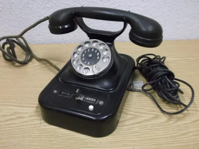 40er 50er Siemens + Halske Telefono Quadrante Bakelit 40s 50s Vintage