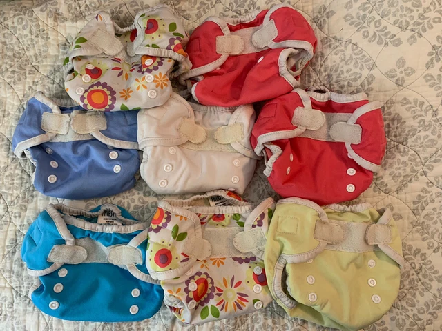 Thirsties Duo Wrap Diaper Cover Hook/Loop Closure Size 1 One - Lot of 7