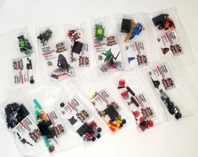 Lot x 12 Transformers Kreo (Kre-o) Micro Changers Mini Blocks Complete Set A2200