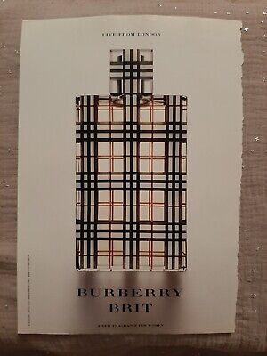 Perfume Ad Burberry Publicité papier Parfum Burberry  Touch de 2002 
