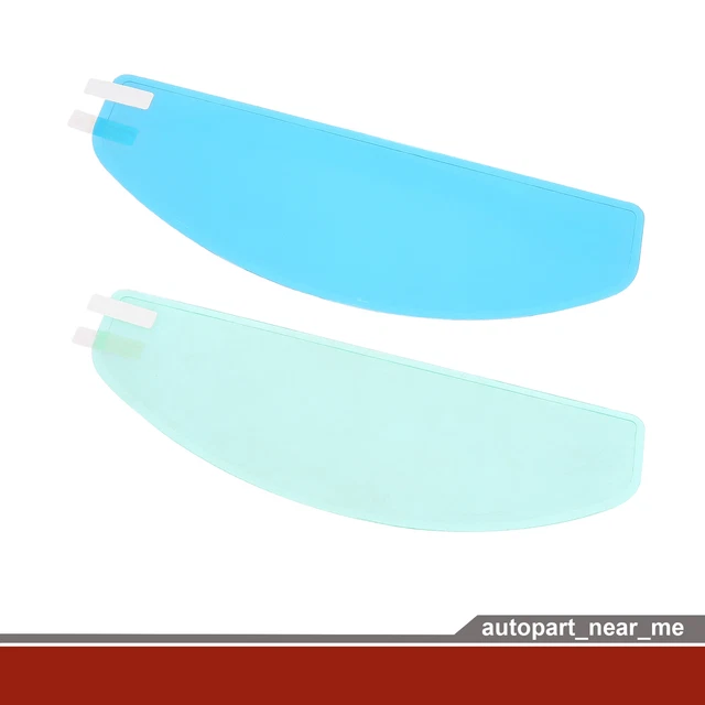 9.65" x 3.46" Rain Proof Anti Fog Film for Motorcycle Helmet Universal - 2pcs