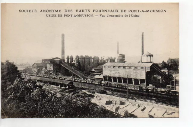 PONT A MOUSSON - Meurthe et Moselle - CPA 54 - Les FONDERIES - vue de l' usine