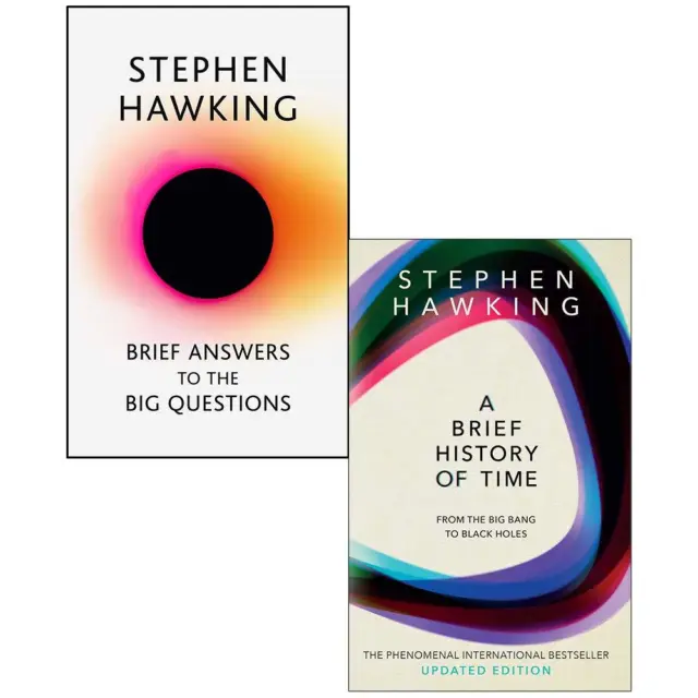 Stephen Hawking Brief Answers & A Brief History Of Time 2 Books Collection Set