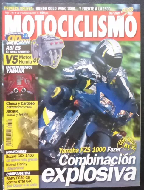 REVISTA MOTOCICLISMO,AÑO 2001,NUMERO 1720,Yamaha FZS 1000 Fazer,Comparación  /1