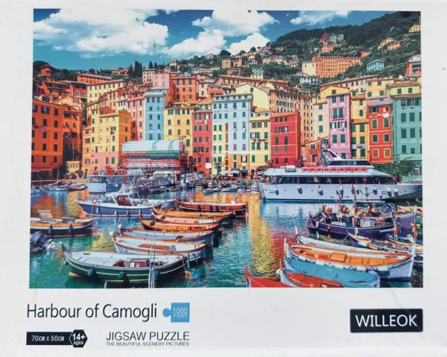 Harbour Of Camogli 1000 Piece Jigsaw Puzzle - 70cm x 50cm Immaculate New Sealed