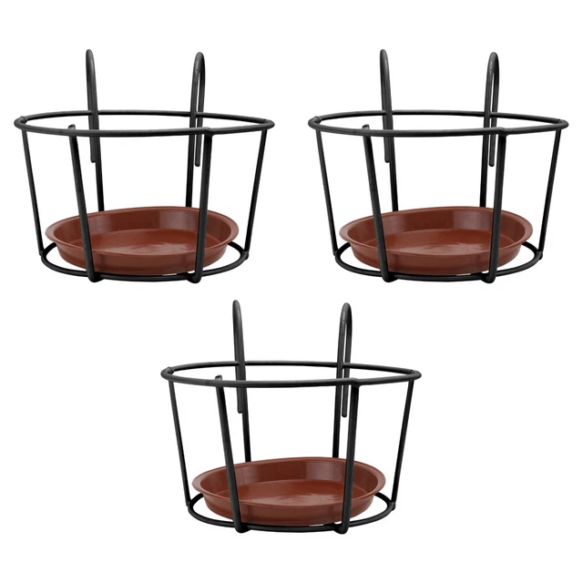 3 Sets Aufhänger Für Blumentöpfe Eisen Wand Pflanzer Balkon Hängender