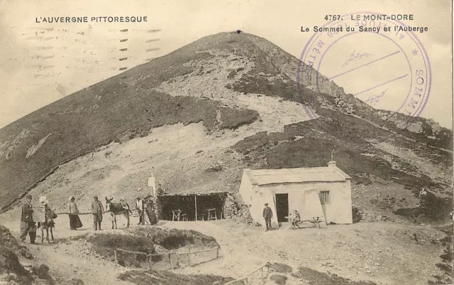 Carte Postale Mont Dore Le Sommet Du Sancy Et L'auberge