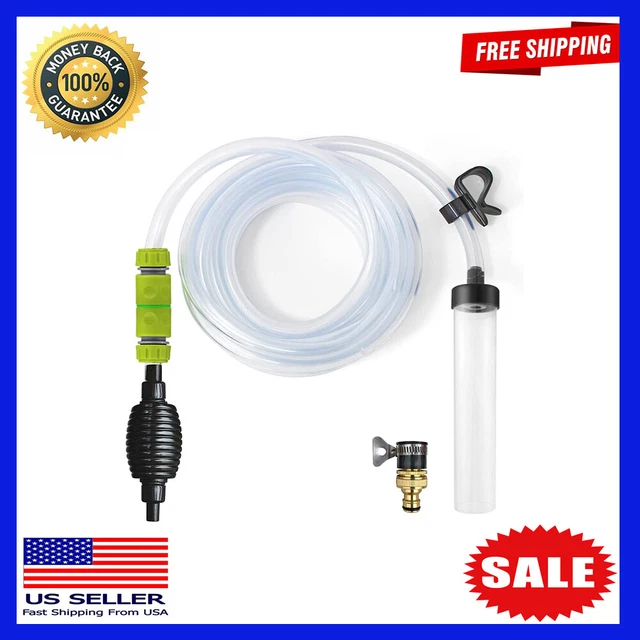 25ft Aquarium Vacuum Siphon Gravel Cleaner Fish Tank Water Changer