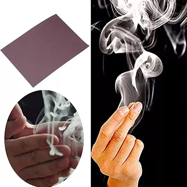 10/20x Finger Hells Smoke Magic Trick Smoking Illusion sheet Paper Kids Magician