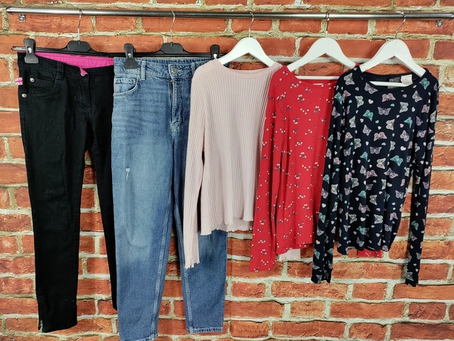 Girls Bundle Age 10-11 Years Next M&S H&M Long Sleeve Top T-Shirt Jeans 146Cm