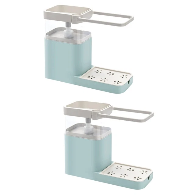 2pcs Appuyez Type de lavage Distributeur de liquide Distributeur de détergen