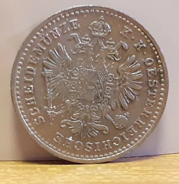 1881 Austria 1 Kreuzer Copper Coin
