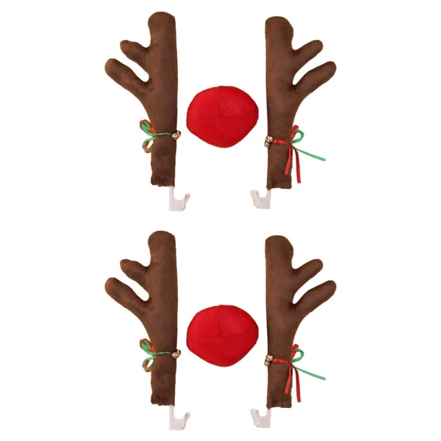 Set 2 Weihnachten Rentiergeweih Kostüm Auto Weihnachtskostüm
