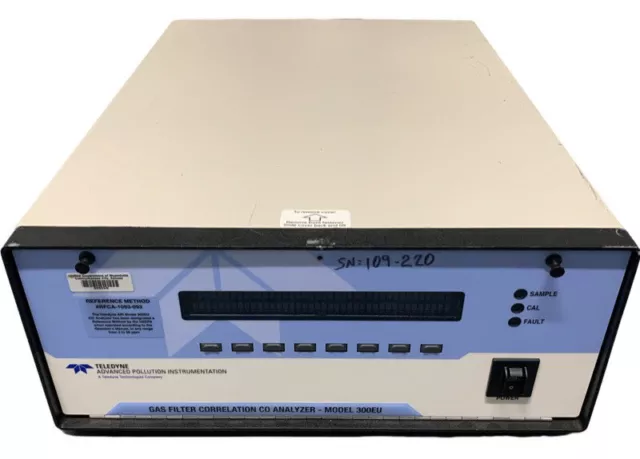 Teledyne API Model 300EU Gas Filter Correlation CO Analyzer w/ Power Adapter